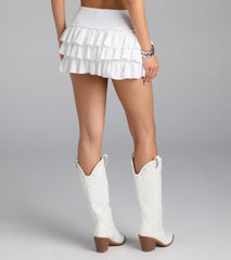Elevated Moments Ruffle Mini Skirt