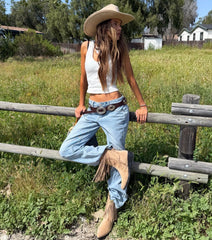 Currently Trending Low-Rise Denim Jeans