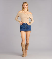 Mini Mood Activated Denim Skort