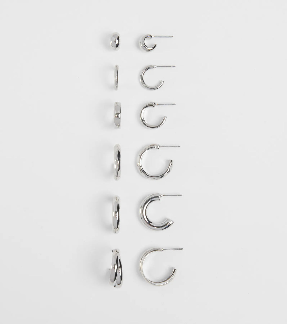 Sleek And Chic Six Pack Earrings Set