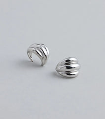 Fine Classics Pleated Hoop Earrings