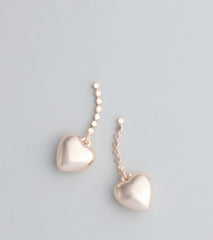 Taking Heart Charm Earrings