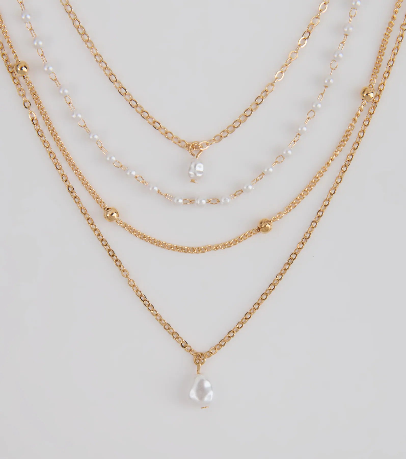 Delicately Chic Pearl Layered Necklace