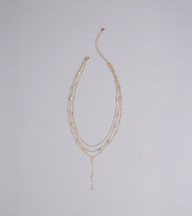 Best Version Rhinestone Layered Necklace