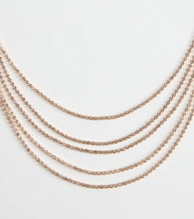 Perfect Girl Layered Rhinestone Necklace