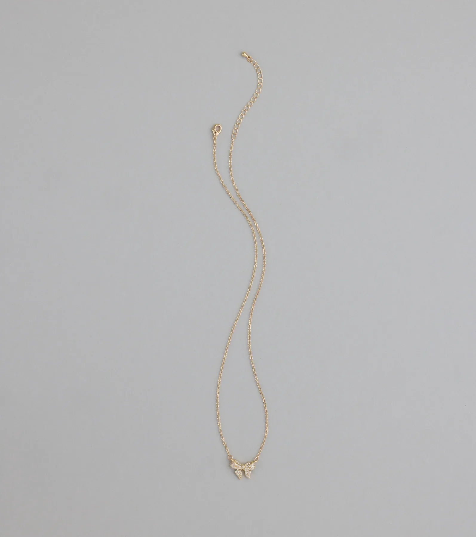 Chic Perfection Cubic Zirconia Bow Necklace