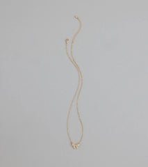 Chic Perfection Cubic Zirconia Bow Necklace