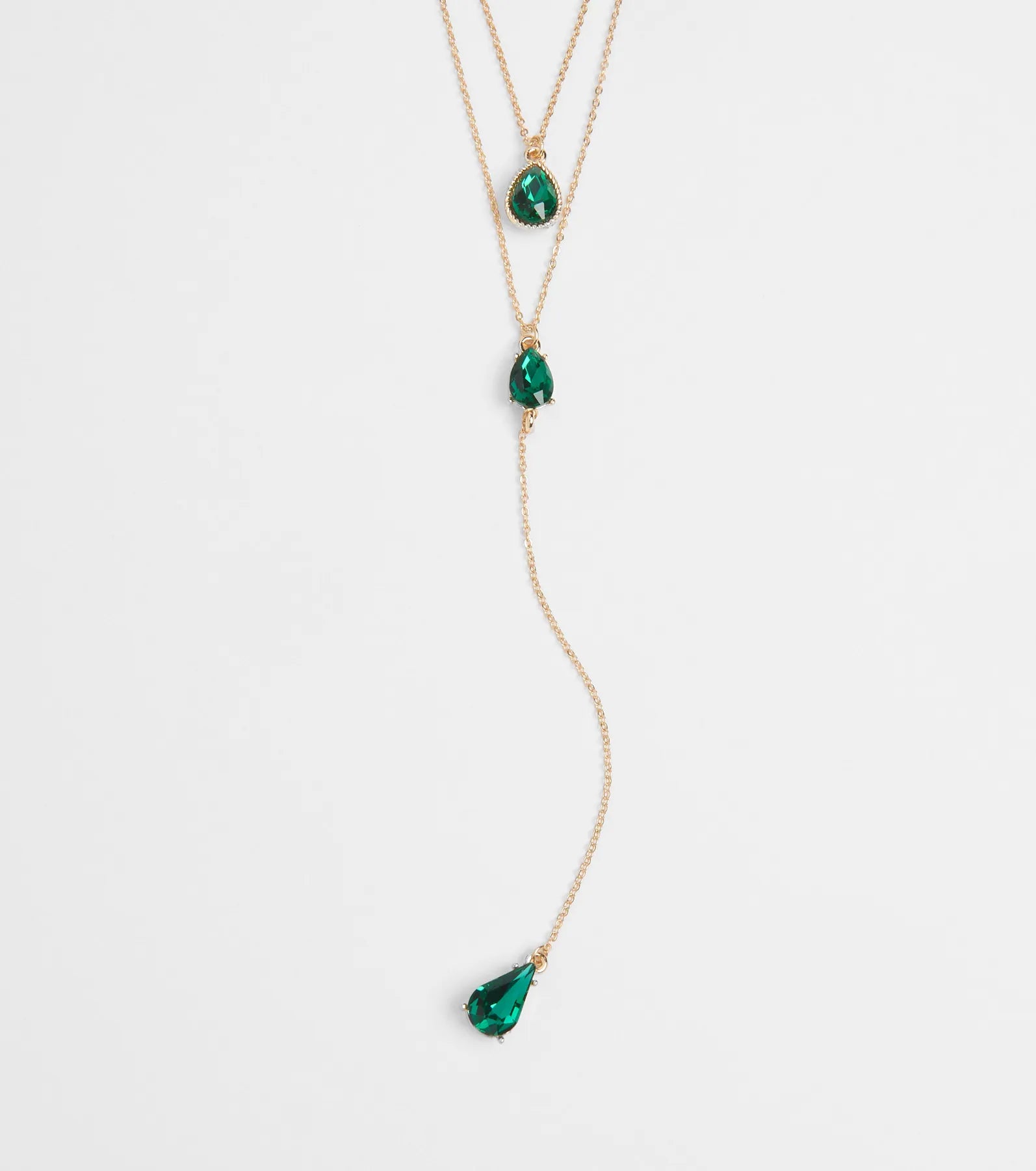 Divine By Nature Colored Rhinestone Lariat Necklace