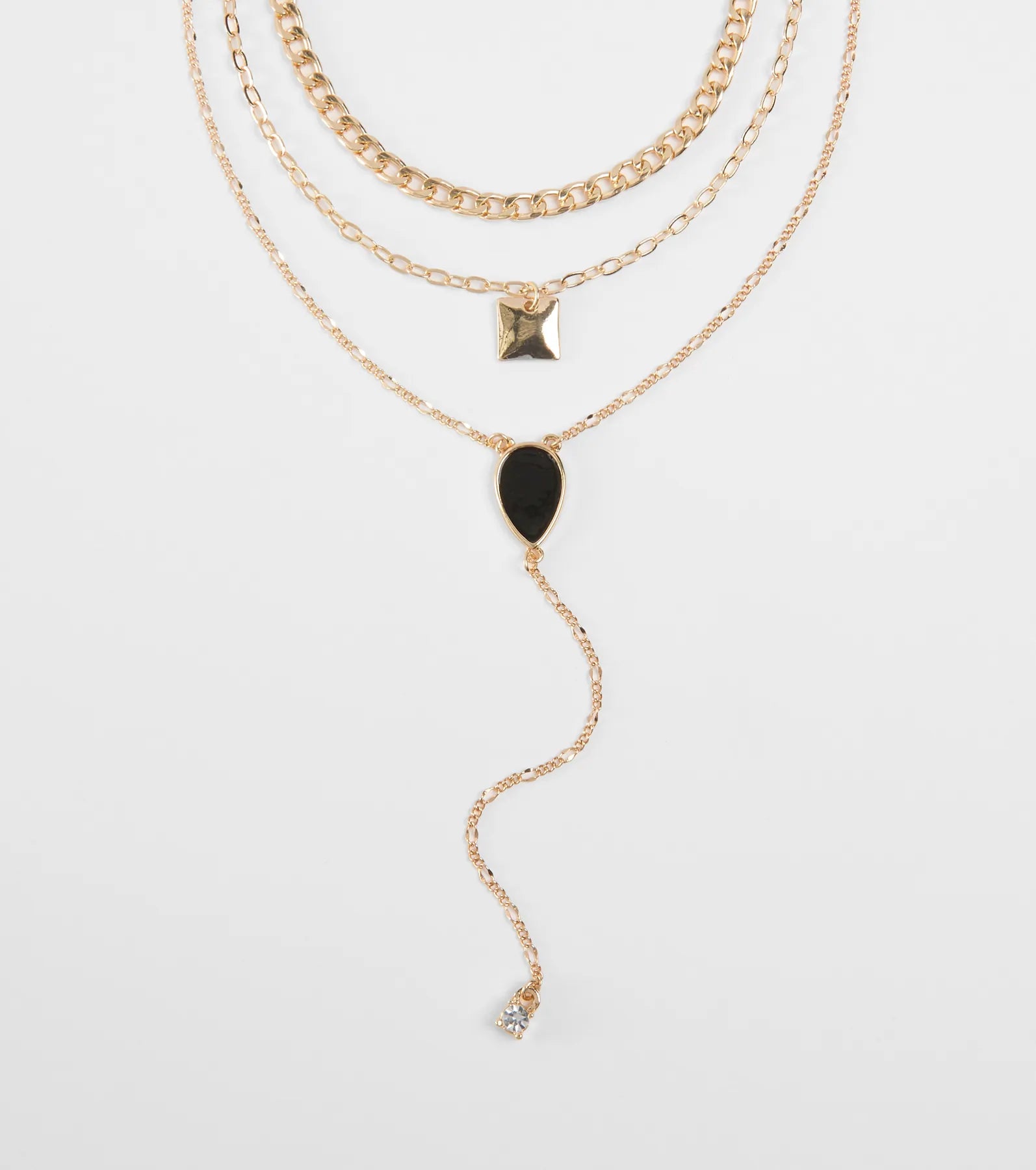 Chic Shine Layered Necklace Set