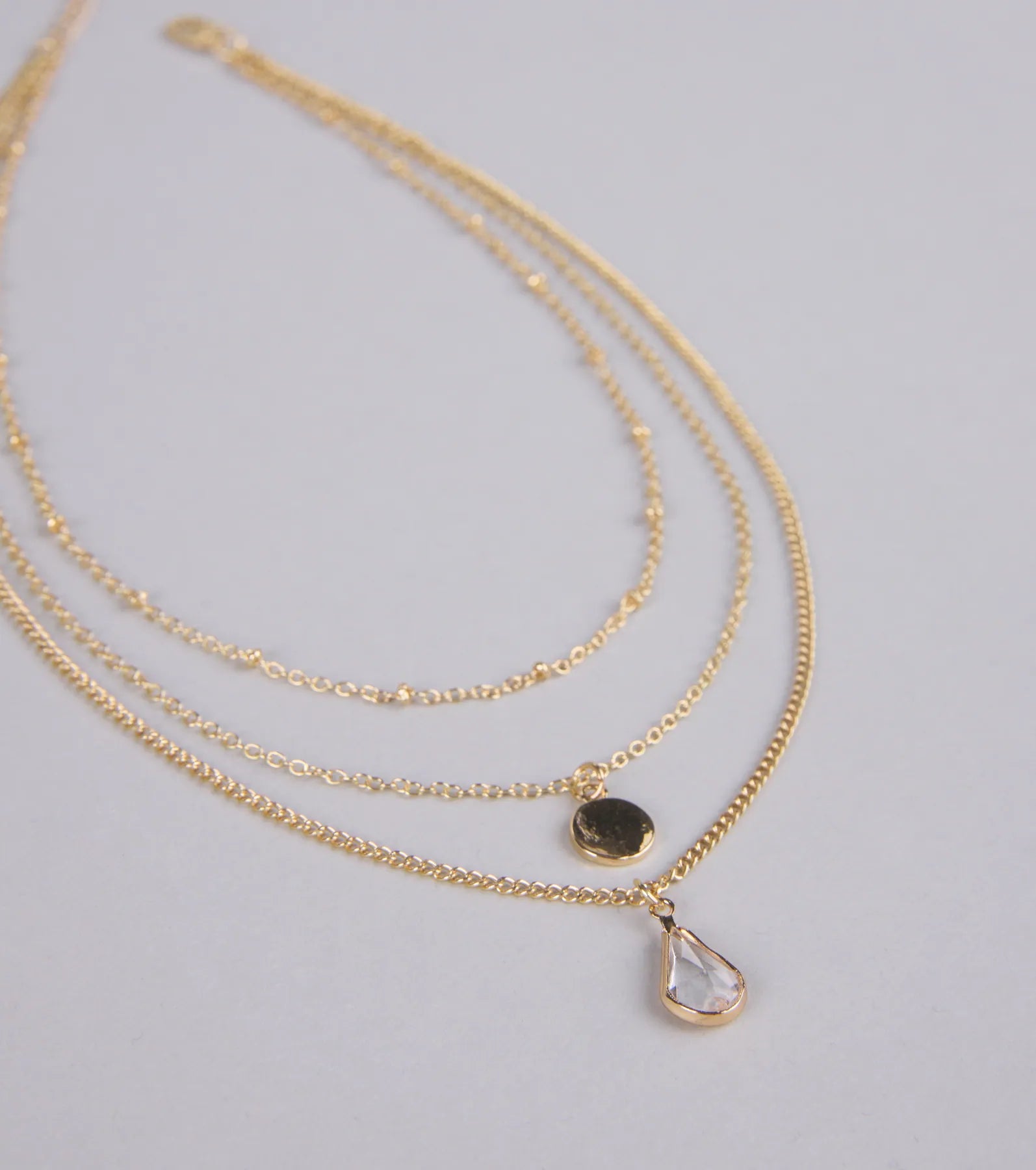 In The Details Dainty Layered Charm Necklace