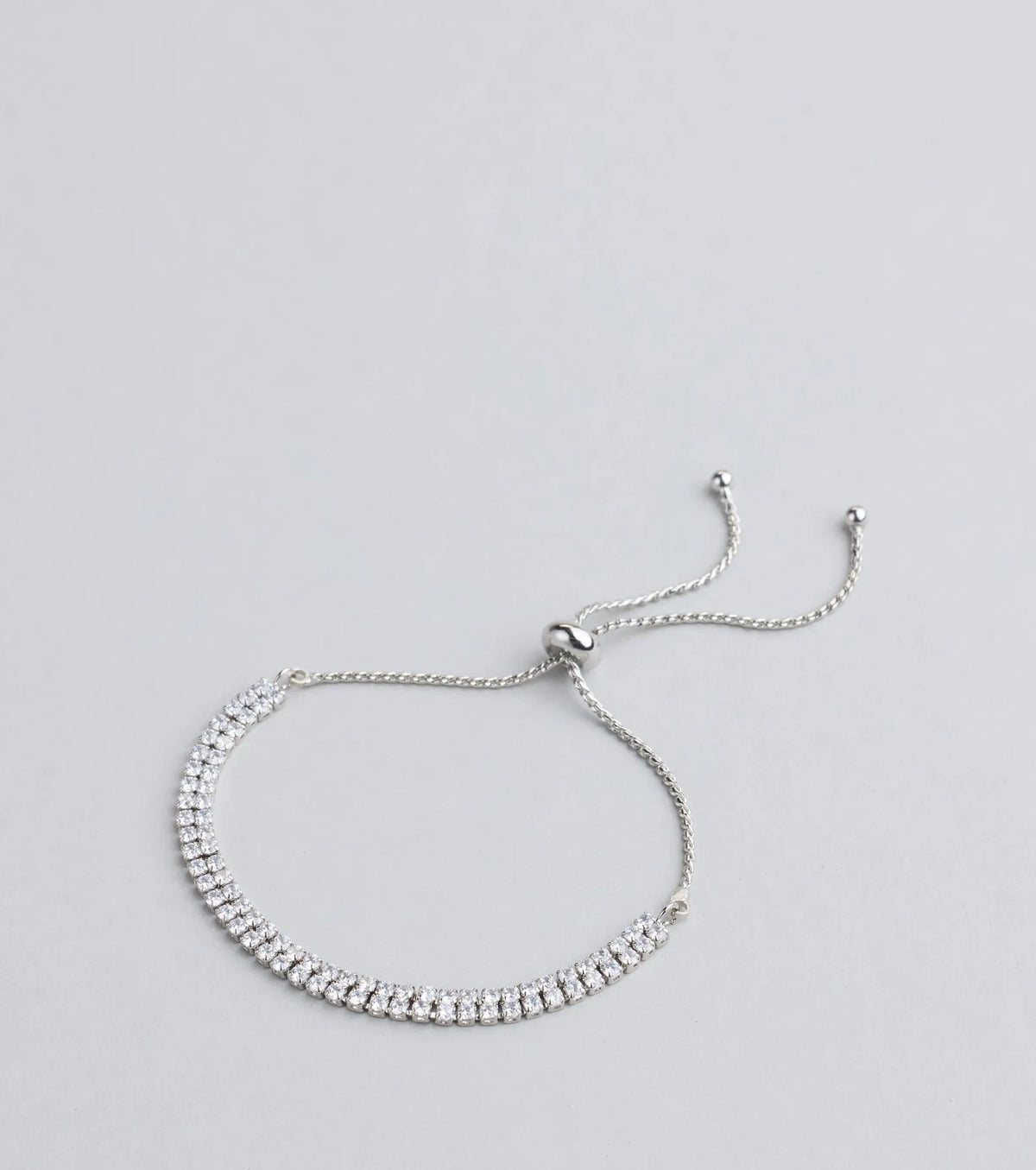 Glam Classic Cubic Zirconia Slider Bracelet