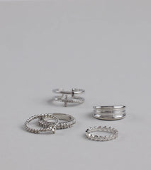 Love Is In The Details Five Pack Ring Set