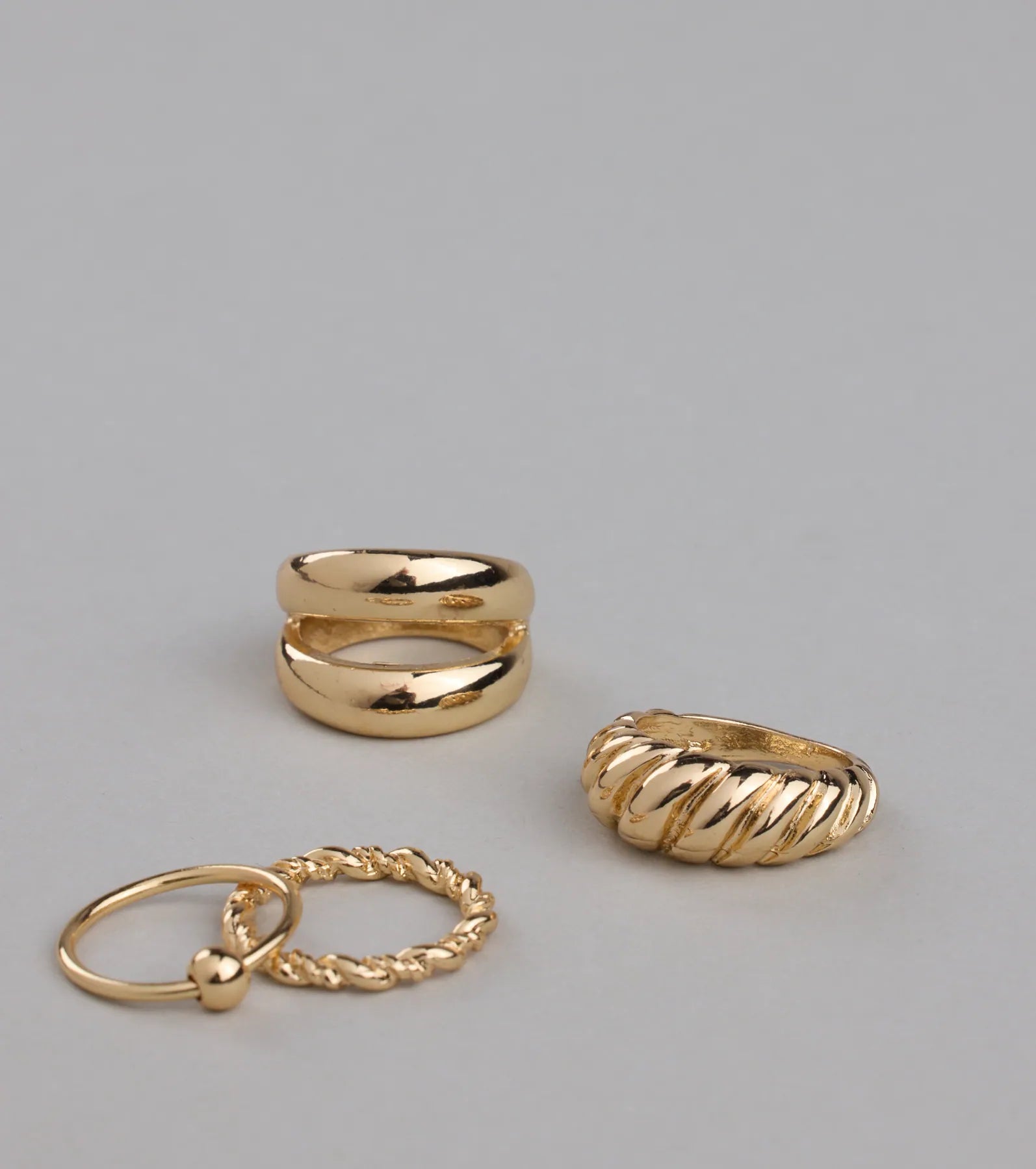 Infinite Style Four Pack Ring Set