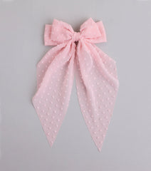 Love In the Air Sheer Hair Bow Clip