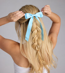 Poised Impression Ribbon Hair Bow Clip