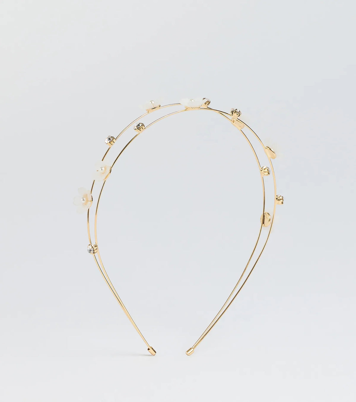 Ethereal Glam Rhinestone Flower Headband