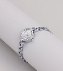 Time Will Tell Rhinestone Trim Watch