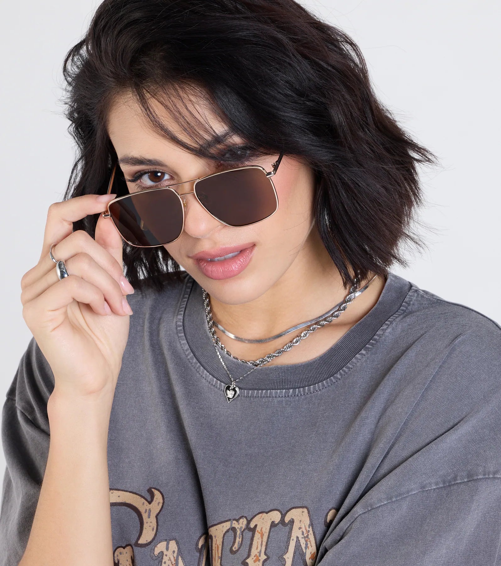 Trendy Sleek Oversized Square Sunglasses