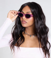 Always Down Oval Sunglasses