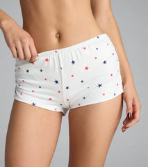 Americana Star Print Pajama Shorts
