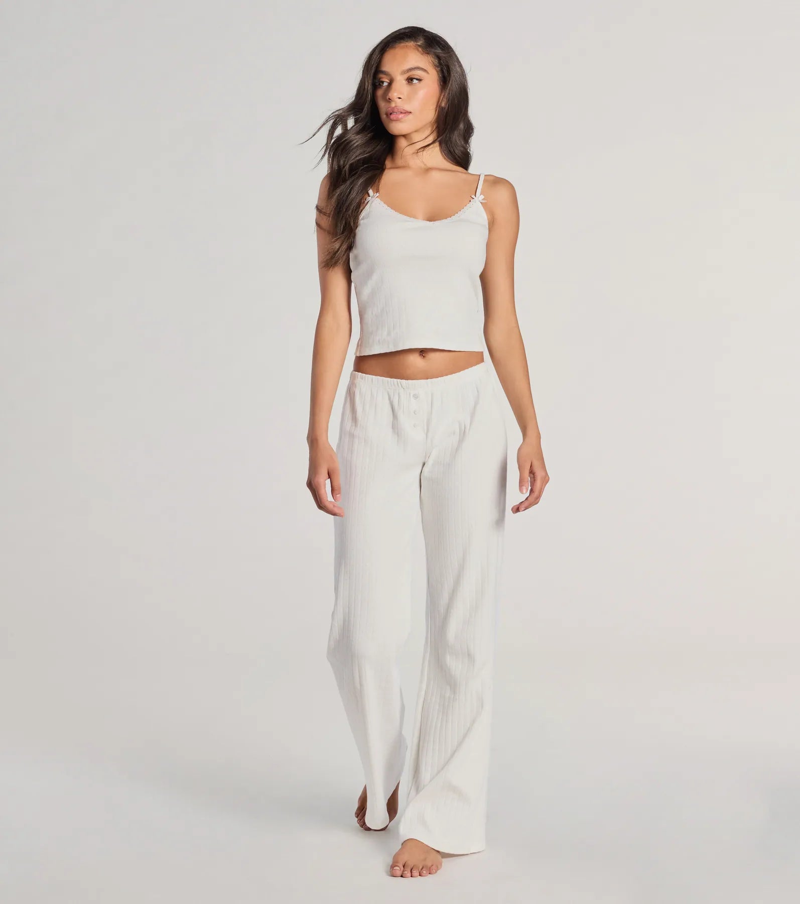Sleeping Cute Mid-Rise Button Pajama Pants