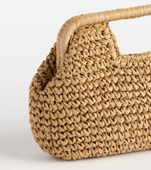 Going On Vacation Straw Clutch Bag