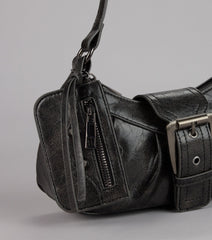 High Rating Buckle Strap Shoulder Bag