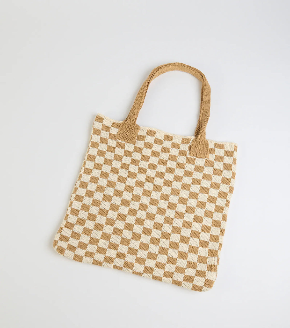 Style in Check Straw Tote Bag