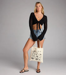 Living By The Sea Canvas Tote Bag