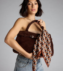 So Elevated Buckle Strap Satchel Bag