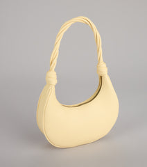 Don't Get It Twisted Faux Leather Shoulder Bag