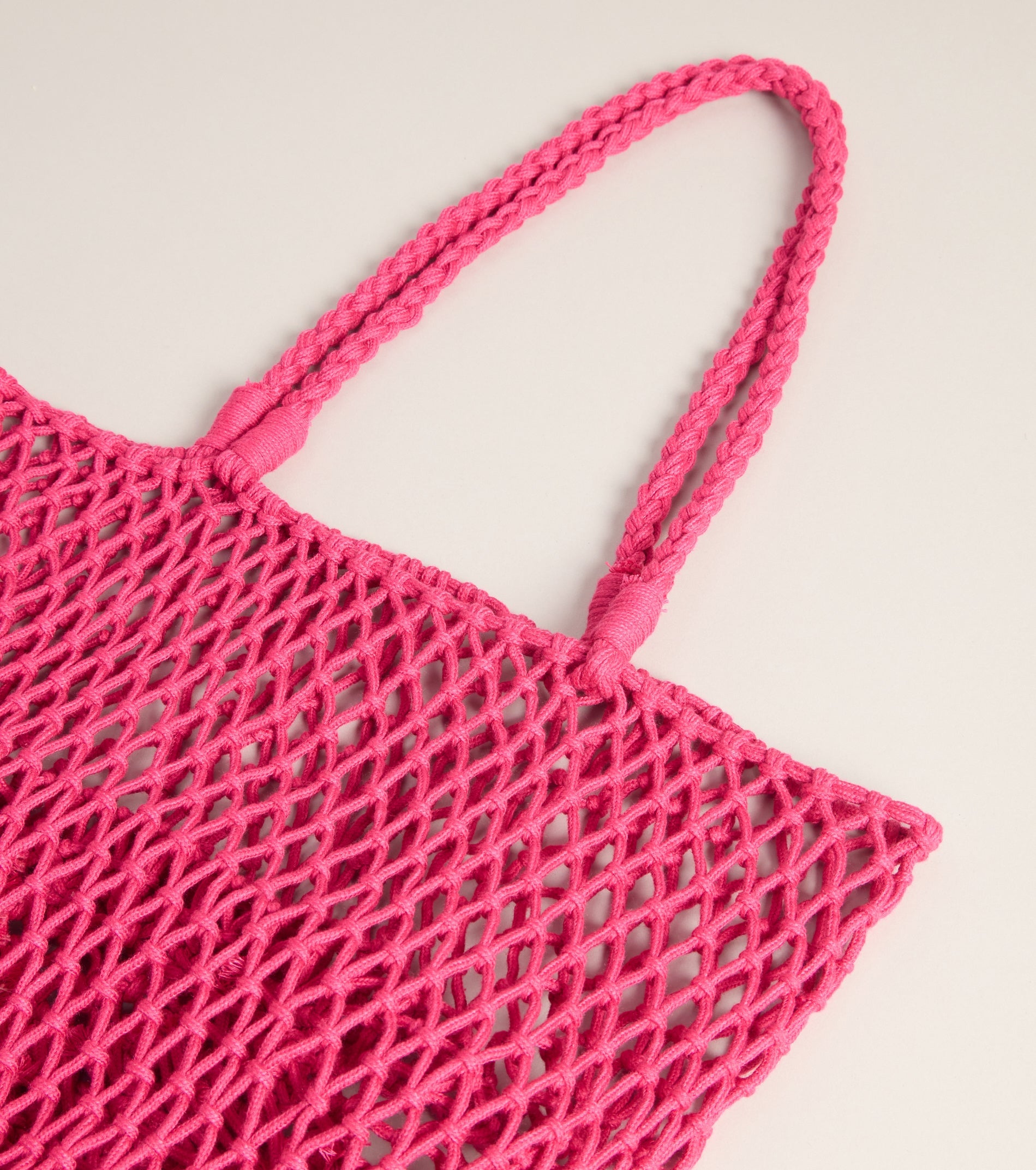 Casual Trendsetter Open Weave Tote Bag