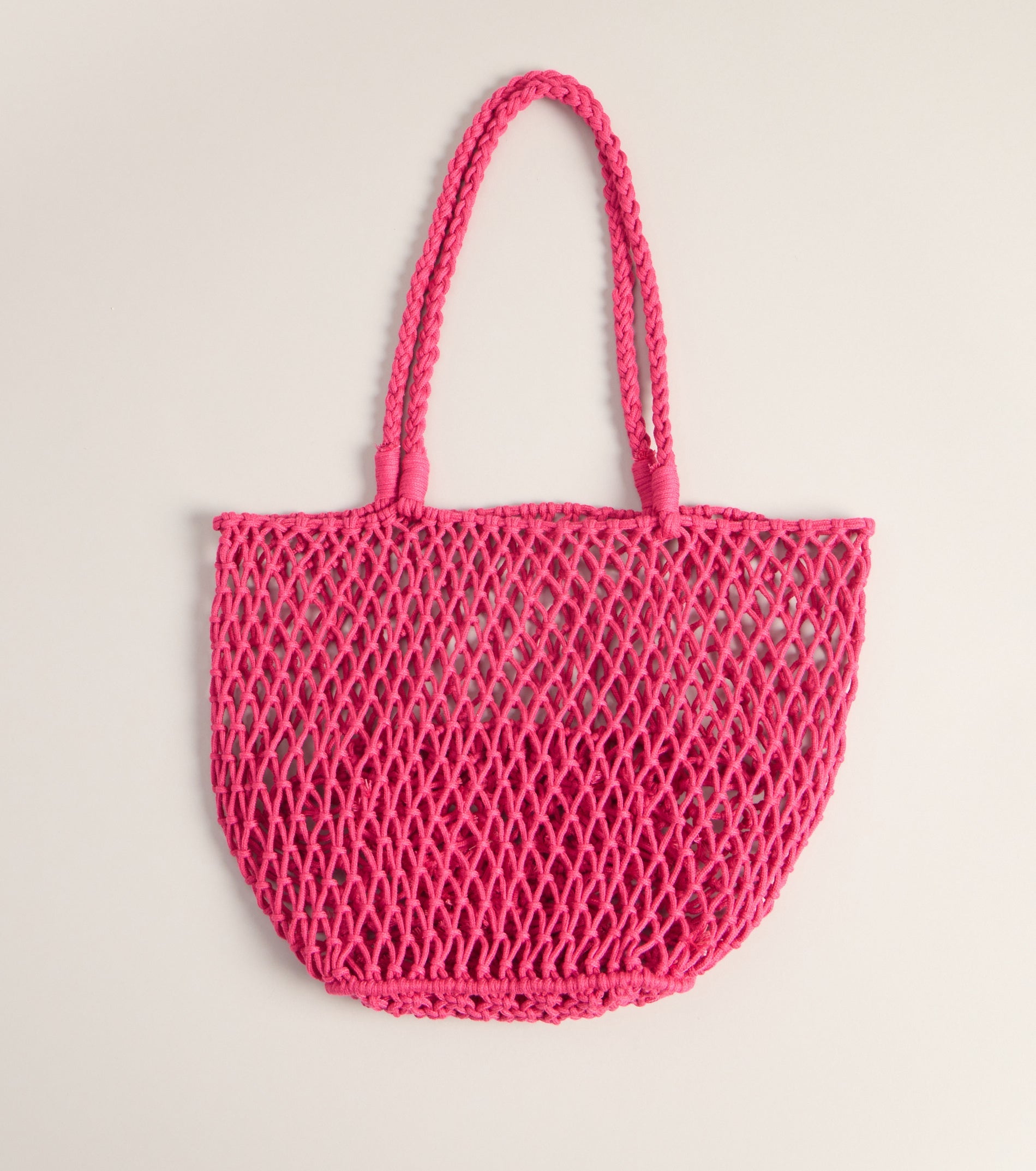 Casual Trendsetter Open Weave Tote Bag