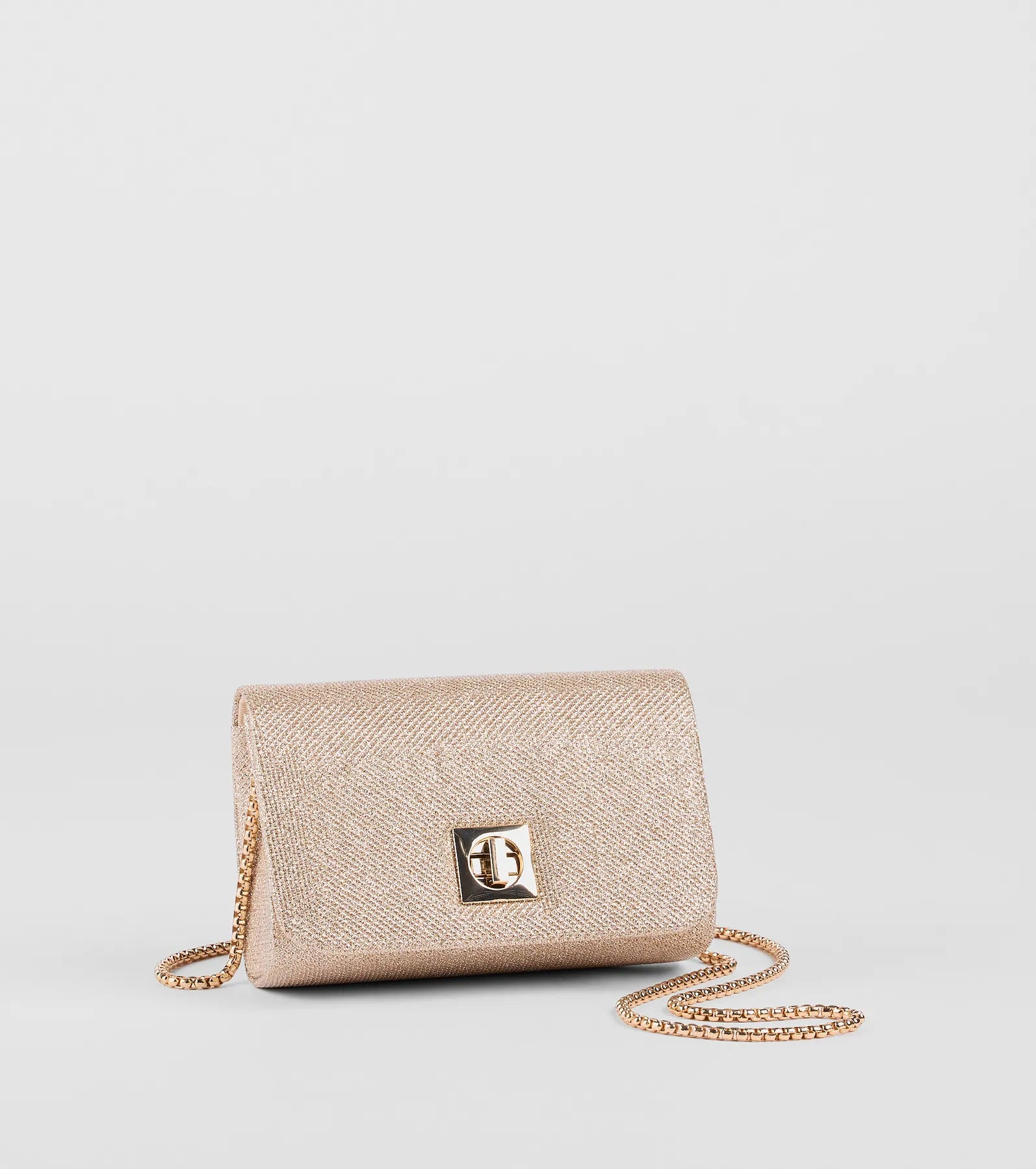 Here For The Party Metallic Crossbody Clutch