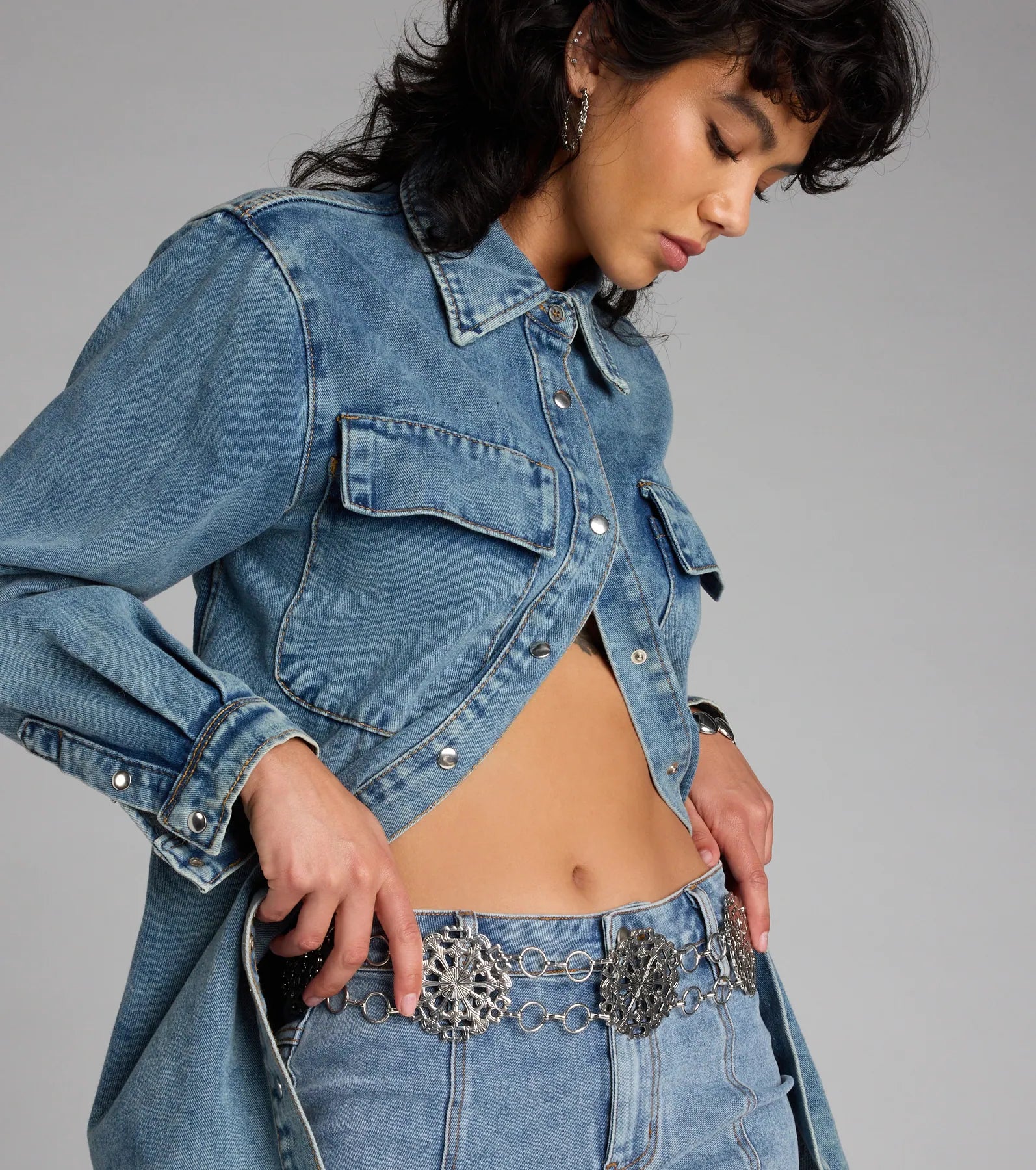 Mystical Charmer Concho Chain Belt