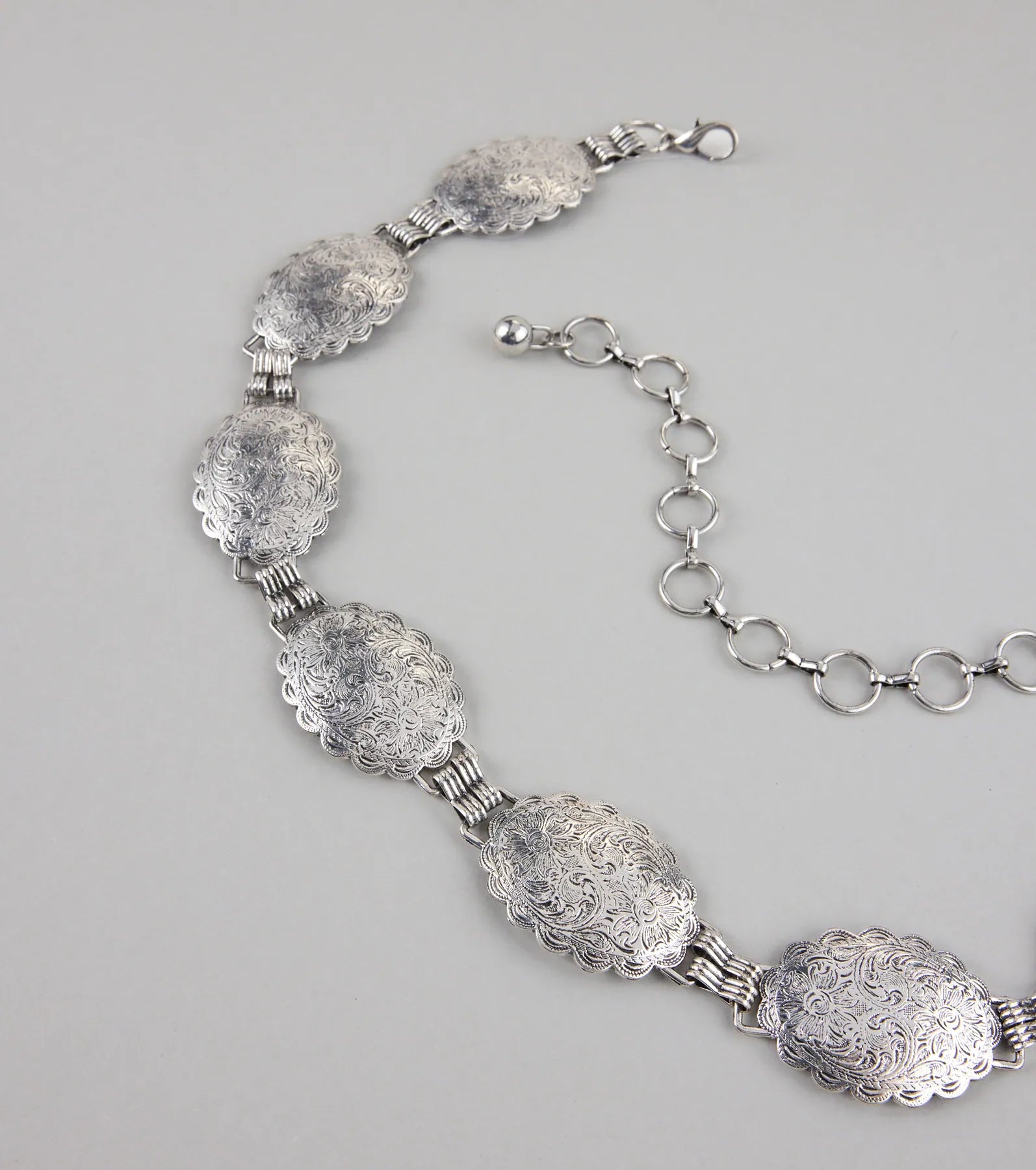 Gone Glam Concho Chain Belt