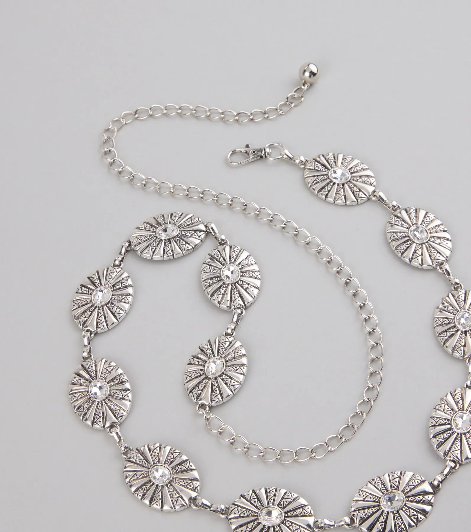 Glam Roots Rhinestone Concho Belt