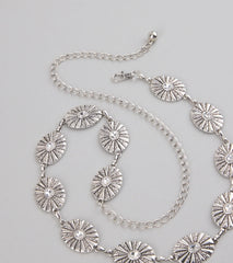 Glam Roots Rhinestone Concho Belt