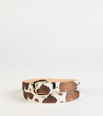 Wild Pastures Cow Print Belt