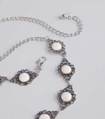 Changing The Game Stone Concho Chain Belt