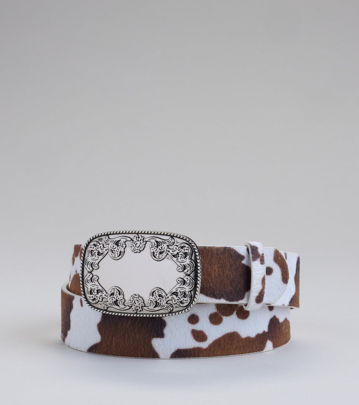 Moo Mood Cow Print Belt