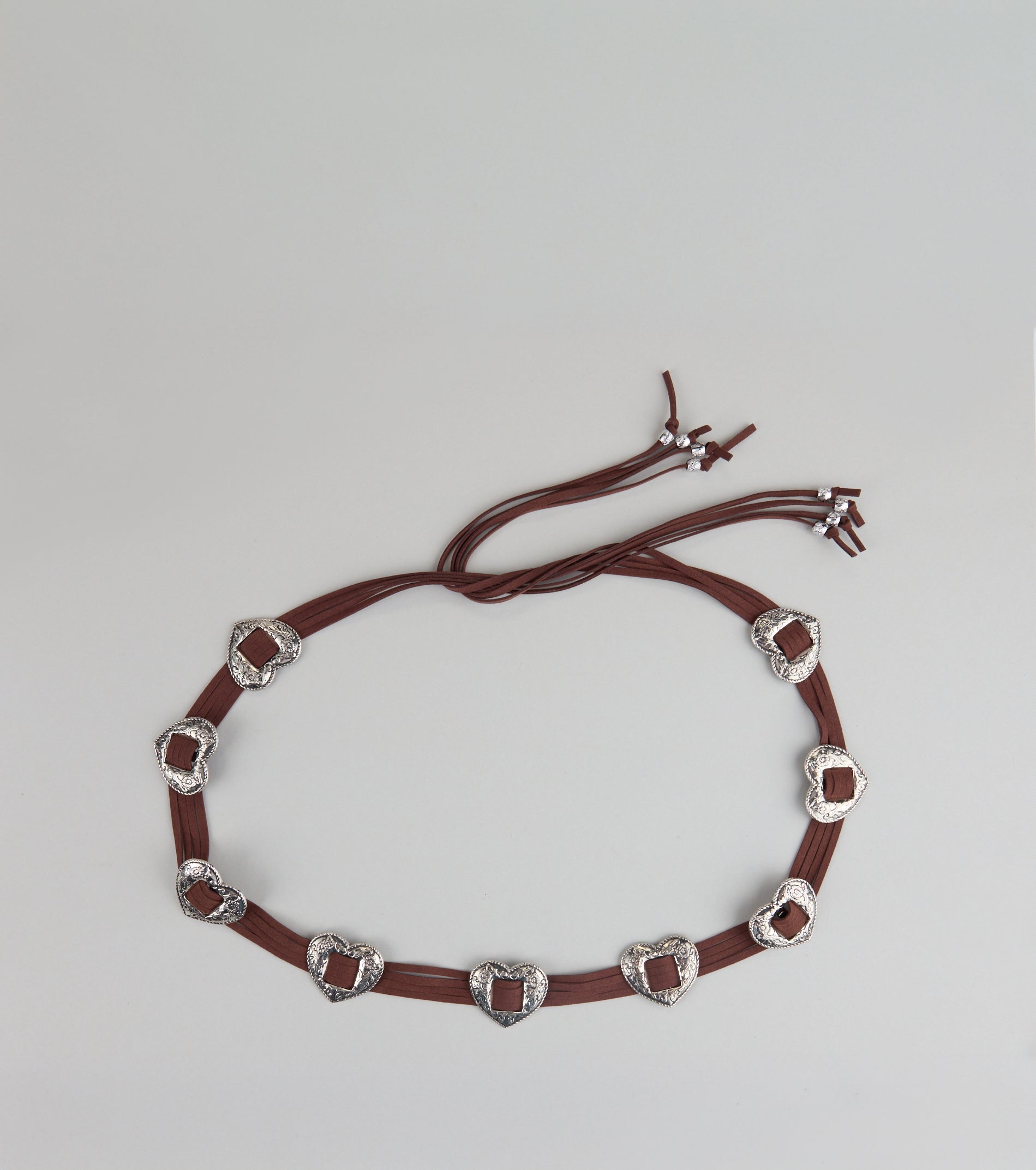 Wild Affair Heart Concho String Belt
