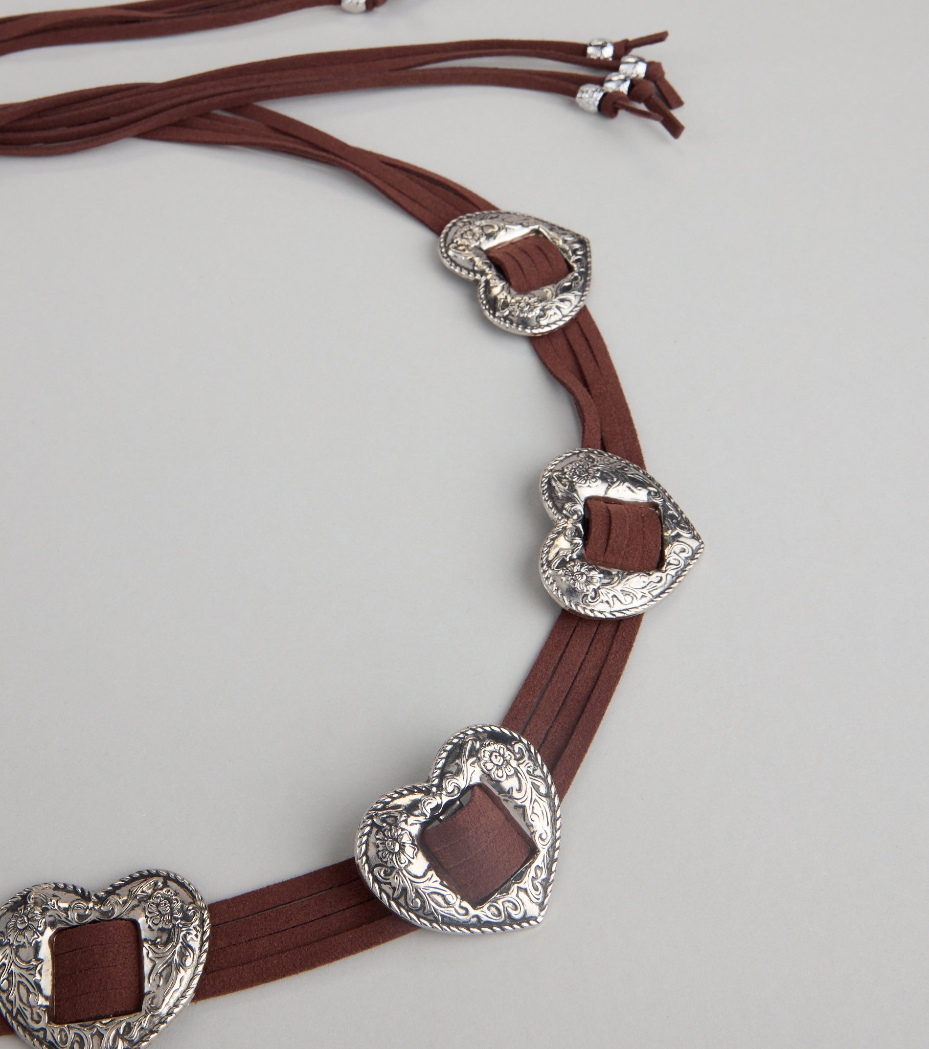 Wild Affair Heart Concho String Belt