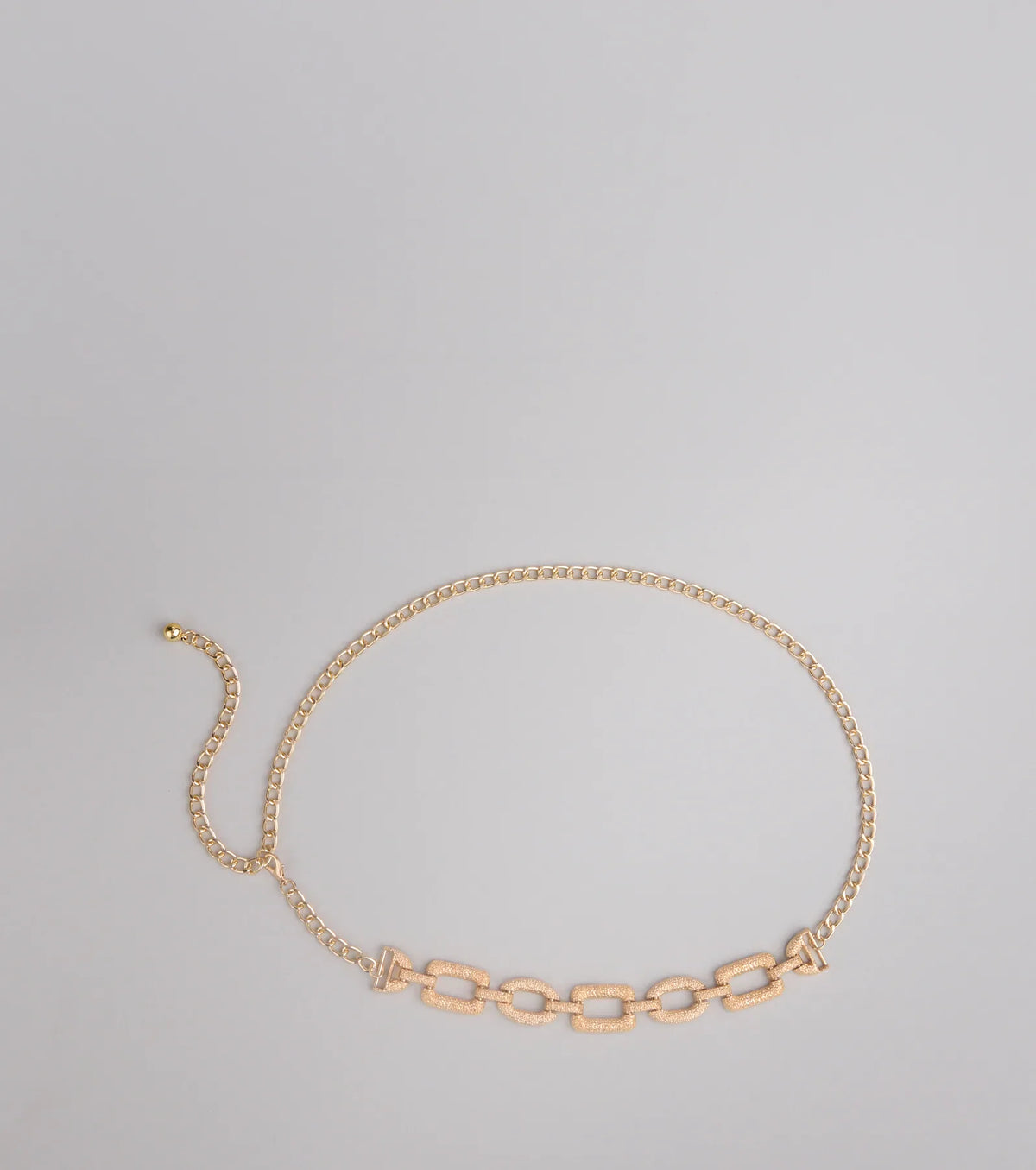 Charming Ways Textured Chain Belt