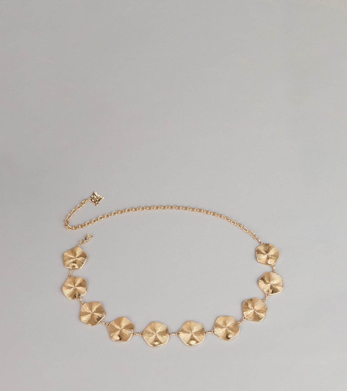 Golden Intent Textured Disc Chain Belt