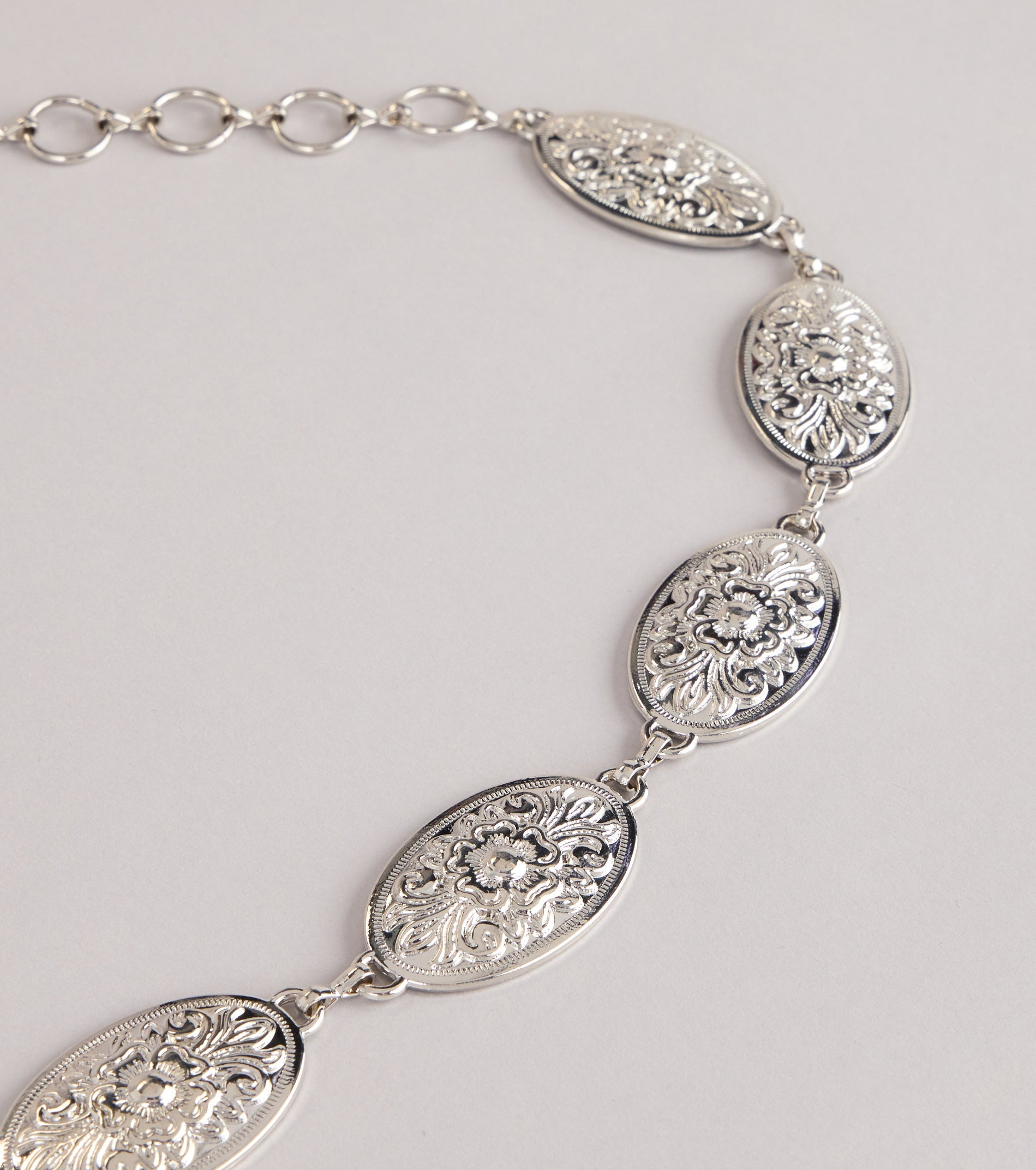 Cool Girl Edge Concho Chain Belt