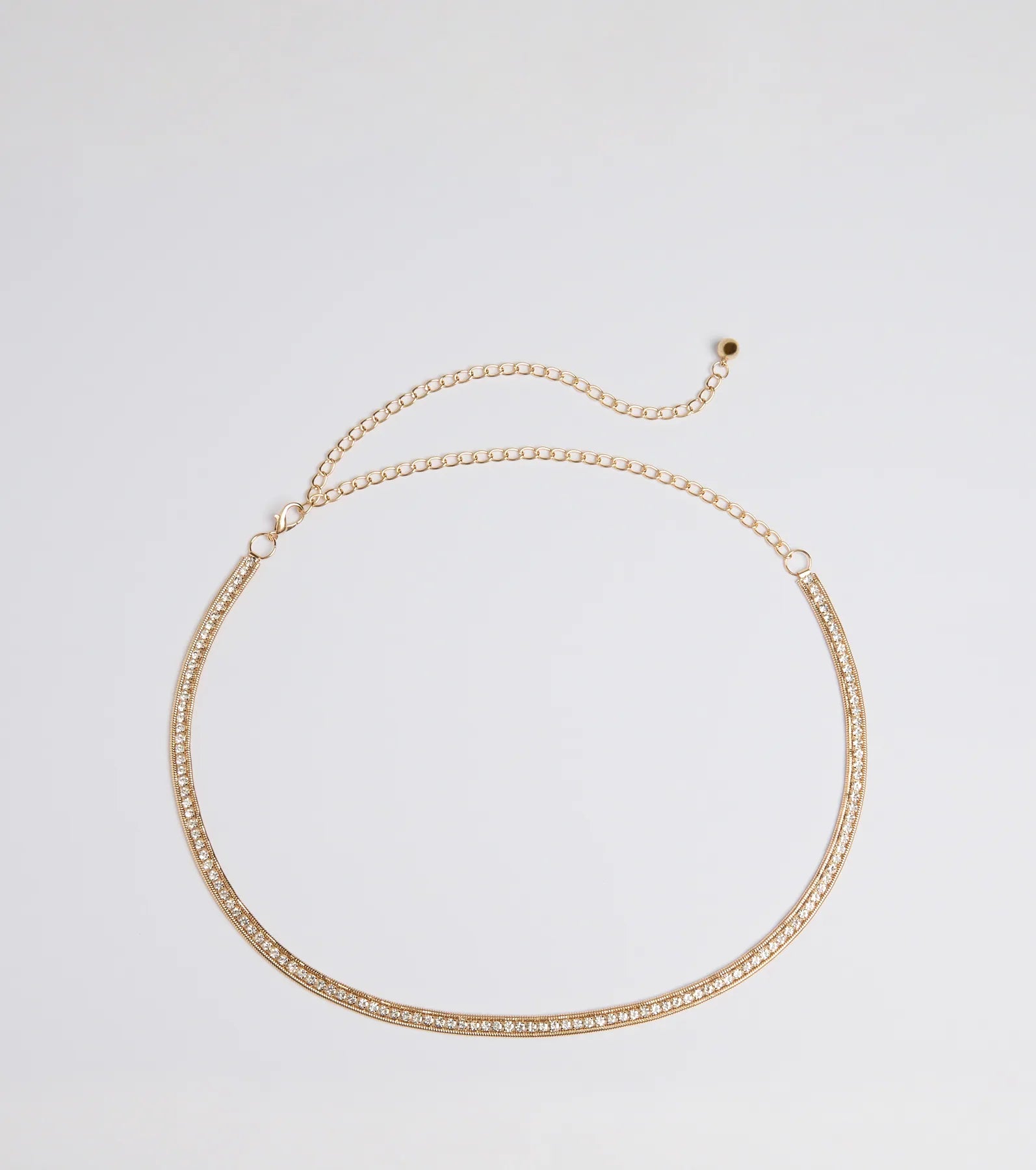 Main Attraction Rhinestone Chain Belt