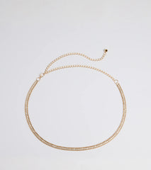 Main Attraction Rhinestone Chain Belt