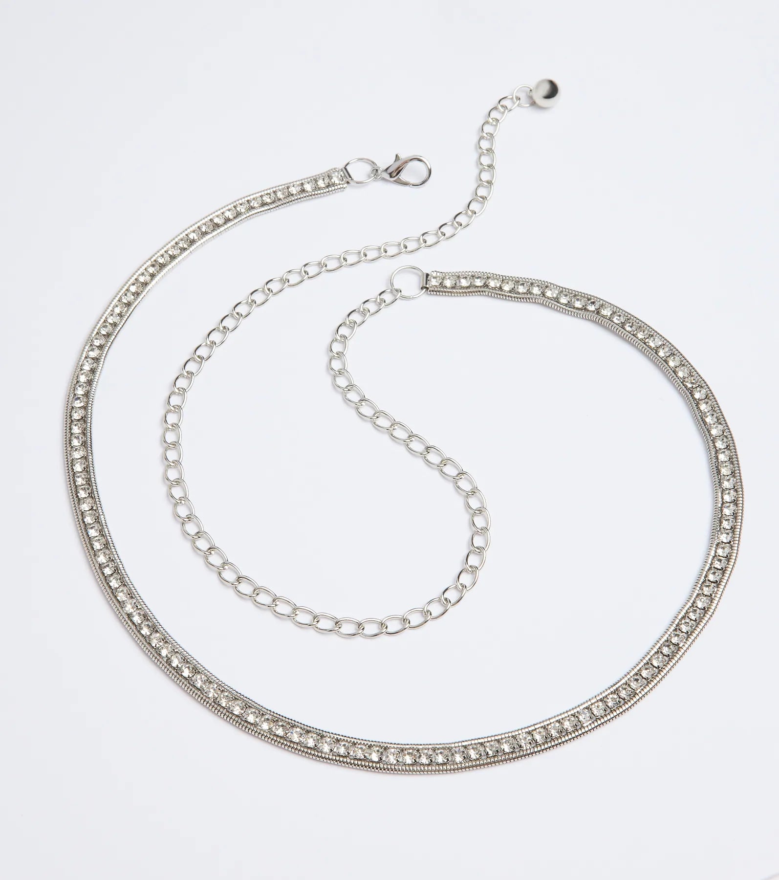 Main Attraction Rhinestone Chain Belt