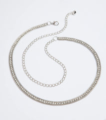 Main Attraction Rhinestone Chain Belt